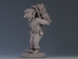Goblin smuggler 3d print ready 3D print model Modelo de Impressão 3D