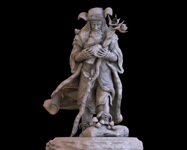 Radagast Ready to Print 3D print model Model Cetak 3D .c4d .max .obj .3ds .fbx .stl .blend 