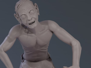 Gollum - Smeagol Ready to print Modèles 3D en vedette
