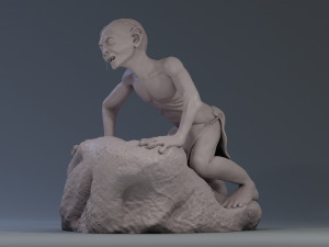 Gollum - Smeagol Ready to print Modèles 3D en vedette