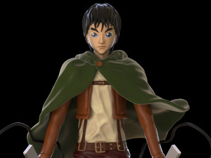 Eren Attack on Titan Free 3D print model 3D 打印模型