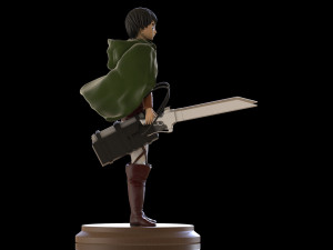 Eren Attack on Titan Free 3D print model 3D 打印模型