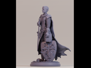 Templar Warrior - Templario 3D print model 3D Baskı Modeli