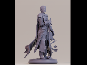 Templar Warrior - Templario 3D print model 3D Baskı Modeli
