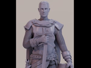 Templar Warrior - Templario 3D print model 3D Baskı Modeli