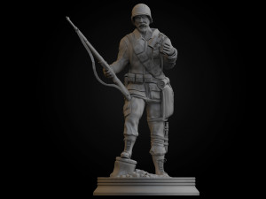 WW2 Easy Company Solidier 3D print model 3D Print Model