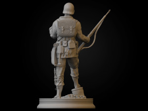WW2 Easy Company Solidier 3D print model 3D Print Model