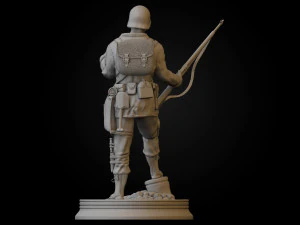WW2 Easy Company Solidier 3D print model 3D Print Model