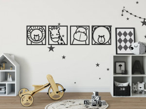 BABY ROOM WALL ART - animals Model do druku 3D
