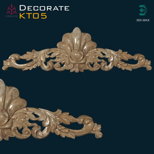 Decoration ornament KT05 Modelo 3D .c4d .max .obj .3ds .fbx .stl .blend 
