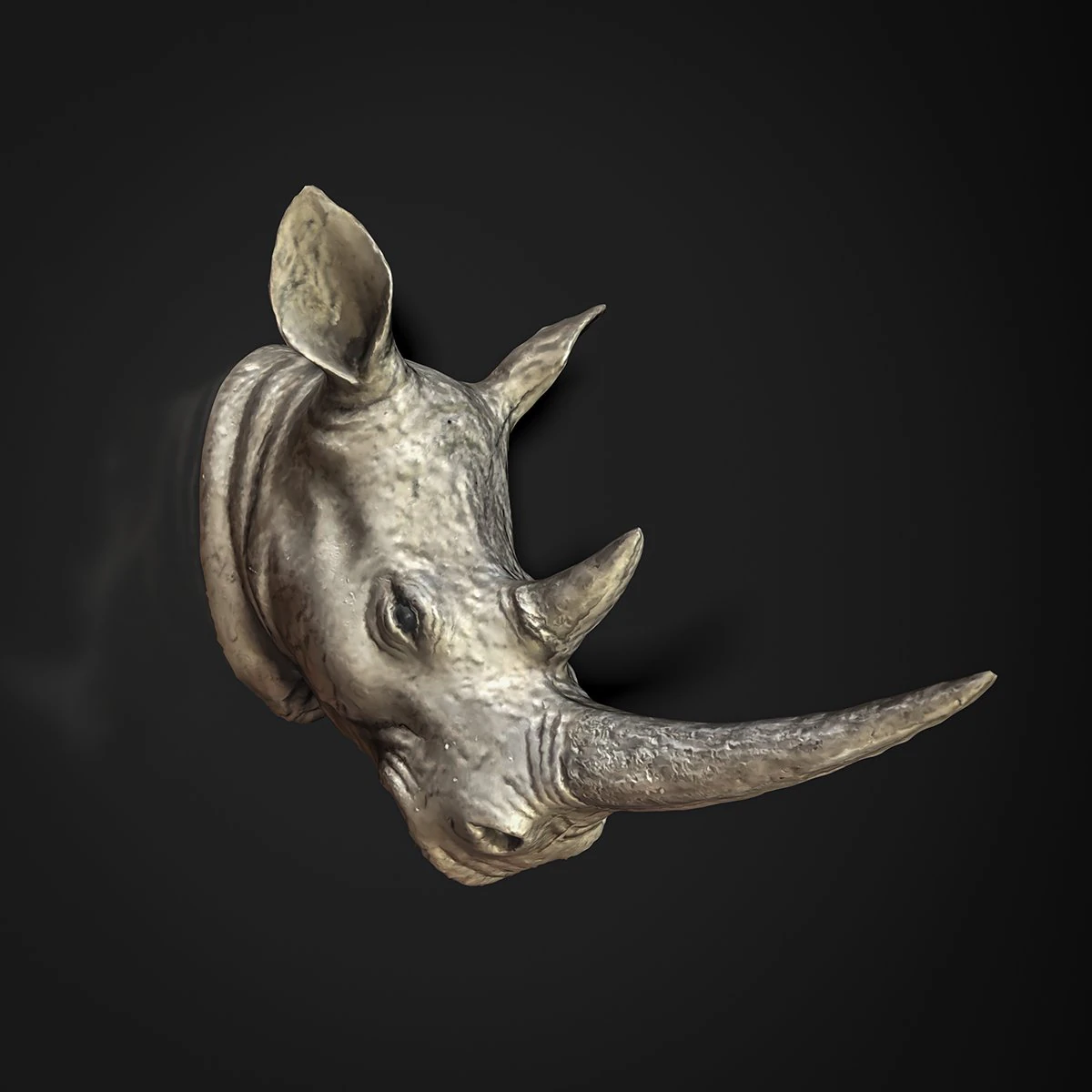 Rhinostatue01 3D Model .c4d .max .obj .3ds .fbx .stl .blend 
