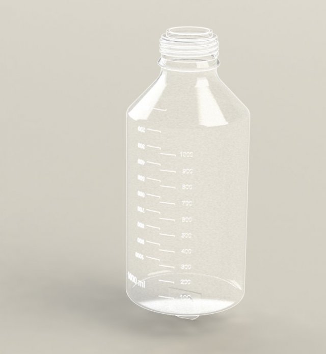 1L bottle for injection Modèle 3D .c4d .max .obj .3ds .fbx .stl .blend 
