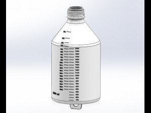 2L bottle for injection 3D Model