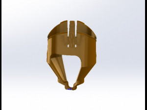 Container for laying the charge for drilling and blasting dia - 40 mm 3D Model