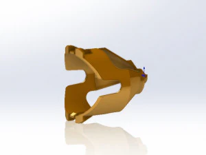 Container for laying the charge for drilling and blasting dia - 40 mm 3D Model