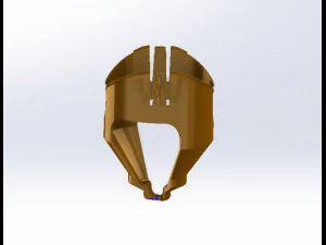 ड्रिलिंग और ब्लास्टिंग के लिए चार्ज बिछाने के लिए कंटेनर व्यास - 50 मिमी 3D मॉडल