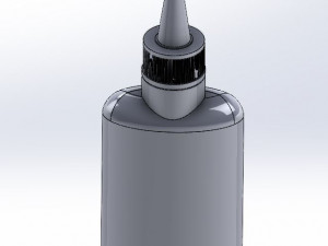 Bottle with cups Modèle 3D