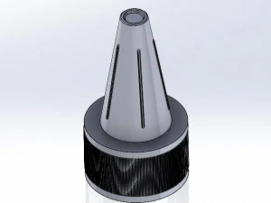 Bottle with cups 3D Model