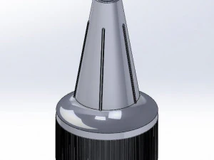 Bottle with cups 3D Model