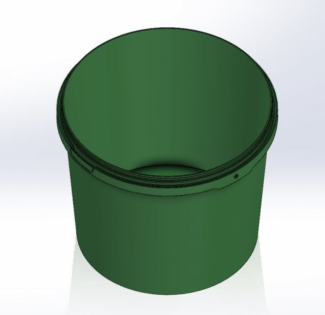 12 L bucket 3D 模型 .c4d .max .obj .3ds .fbx .stl .blend 
