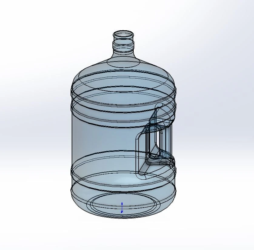 19L bottle for water 3D Model .c4d .max .obj .3ds .fbx .stl .blend 