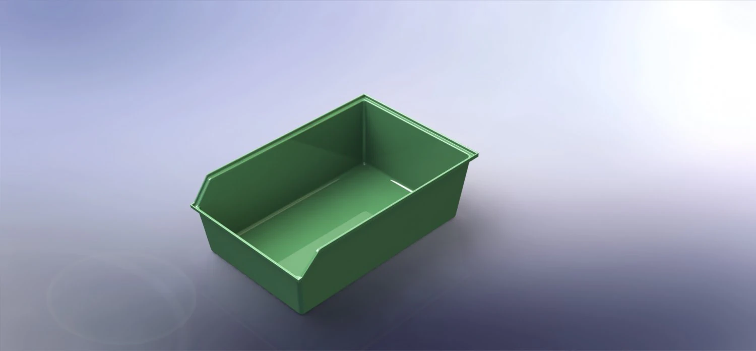 Box for vegetable 3D Model .c4d .max .obj .3ds .fbx .stl .blend 