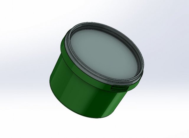 Bucket 500 ml 3D Model .c4d .max .obj .3ds .fbx .stl .blend 