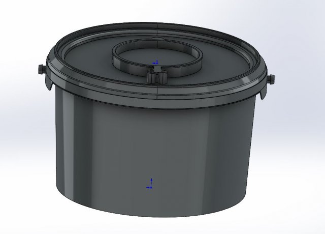25 L bucket 3D Model .c4d .max .obj .3ds .fbx .stl .blend 