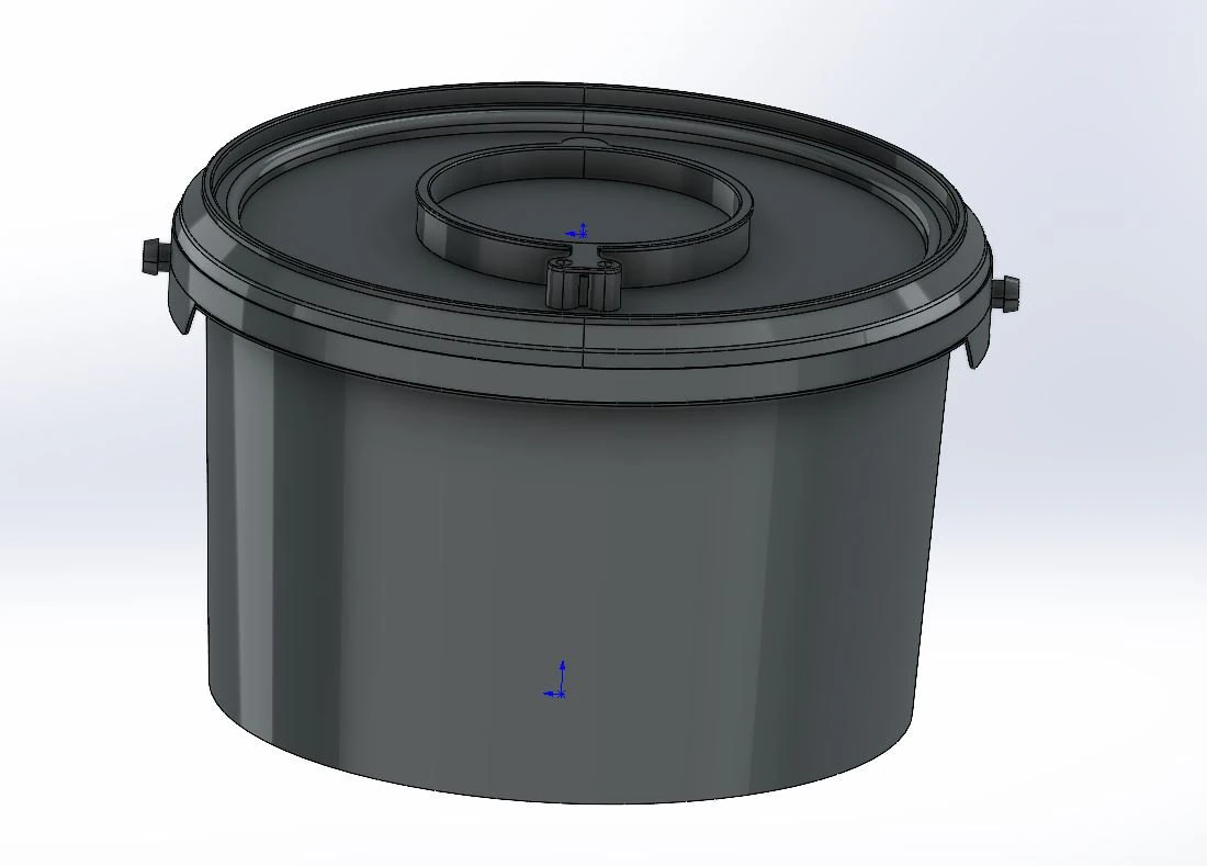 25 L bucket 3D Model .c4d .max .obj .3ds .fbx .stl .blend 