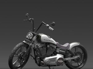 Harley Davidson Dyna Street Bob 2010 3D 모델