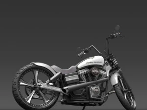 Harley Davidson Dyna Street Bob 2010 3D Model