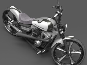 Harley Davidson Dyna Street Bob 2010 3D 모델