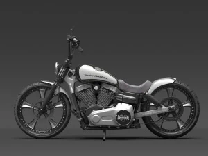 Harley Davidson Dyna Street Bob 2010 3D Model