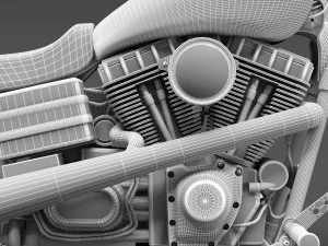 Harley Davidson Dyna Street Bob 2010 3D Model