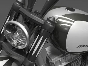 Harley Davidson Dyna Street Bob 2010 3D Model