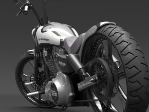 Harley Davidson Dyna Street Bob 2010 3D 모델