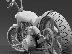 Harley Davidson Dyna Street Bob 2010 3D Model