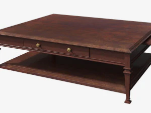 CENTURY FURNITURE Meja Koktail Tradisional Baru 779-604D Model 3D