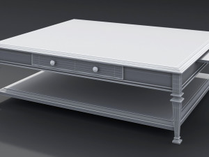 CENTURY FURNITURE New Traditional Cocktail Table 779-604D 3D Модель