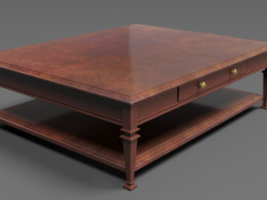 CENTURY FURNITURE New Traditional Cocktail Table 779-604D 3D Модель