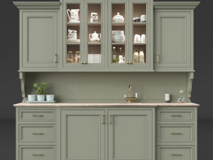 Kitchen Small Lounge Set 3D 模型