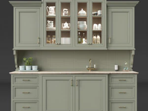 Kitchen Small Lounge Set 3D Model