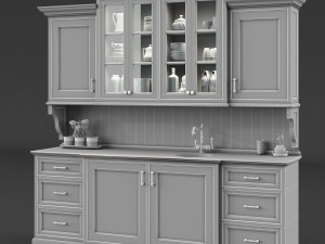 Kitchen Small Lounge Set 3D 模型