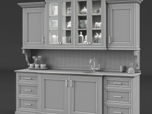 Kitchen Small Lounge Set 3D Model