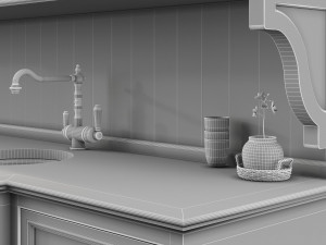 Kitchen Small Lounge Set 3D 模型
