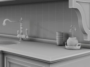 Kitchen Small Lounge Set 3D Model