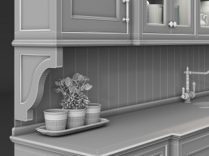 Kitchen Small Lounge Set 3D 模型
