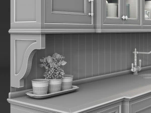 Kitchen Small Lounge Set 3D Model