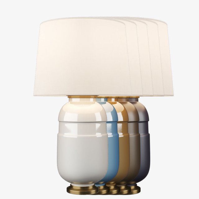 Visual Comfort CS3622 Table Lamp - 5 ColorSet 3D-Modell .c4d .max .obj .3ds .fbx .stl .blend 