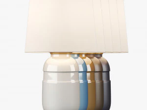 Visual Comfort CS3622 テーブルランプ - 5 カラーセット 3Dモデル